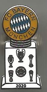 Badge Bayern Munich Trophies 2020 white